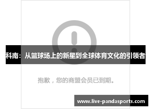 科南：从篮球场上的新星到全球体育文化的引领者
